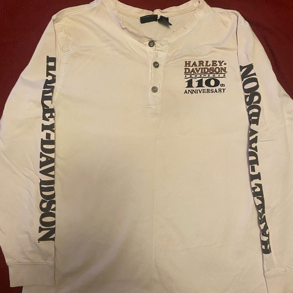 Harley-Davidson Anniversary White Long Sleeve Shirt